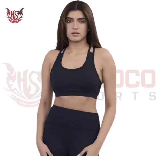 girls longline high impact sports bra