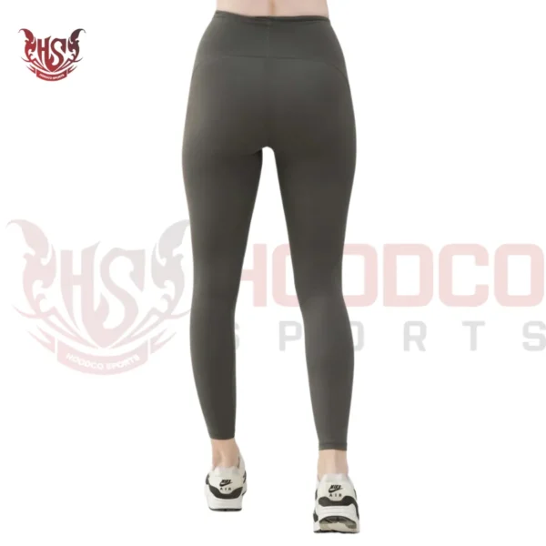 Women’s Magenta Compression Running Leggings Back View