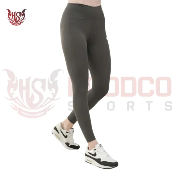 Women’s Magenta Compression Running Leggings Side View