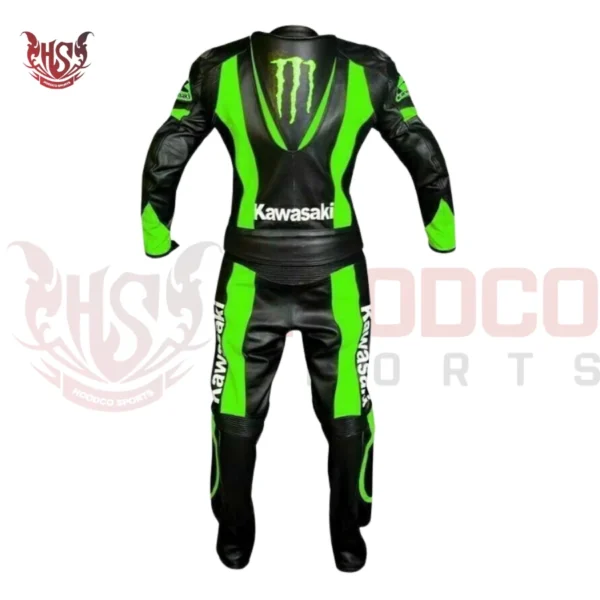 kawasaki one piece racing suit backside