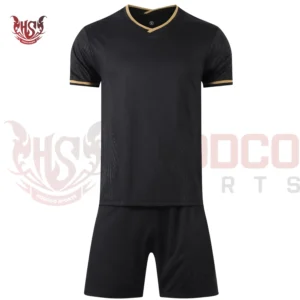 mexico black soccer uniform for men