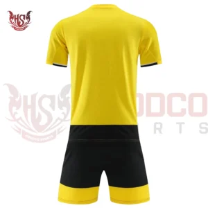 Black and Yellow Soccer Uniforms