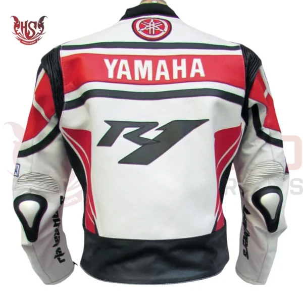 WGP Yamaha R1 Racing Leather Motorbike Jacket back