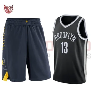 black and blue basketball uniform for boys and girls