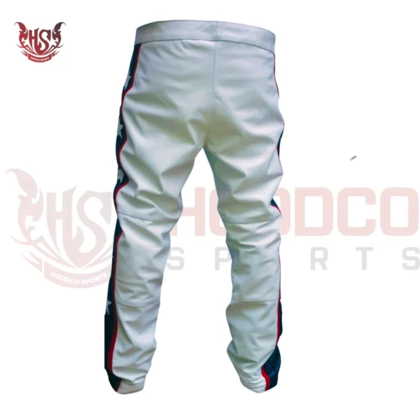 pant backview of Evel Knievel leather motorbike suit