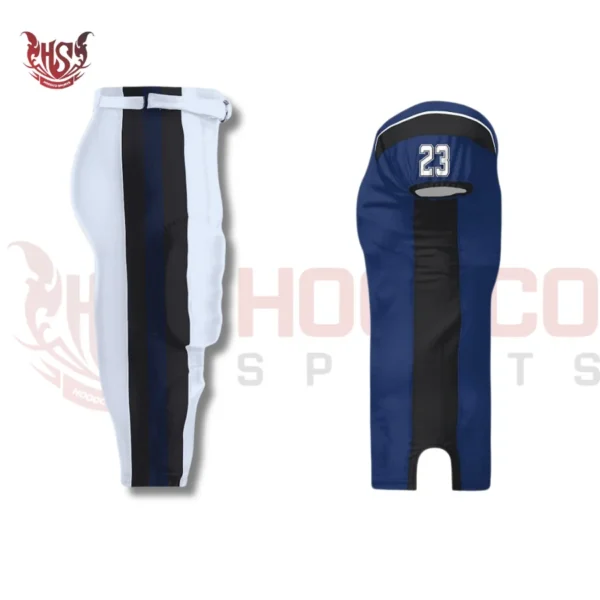 Blue and White American Football Uniforms | Side