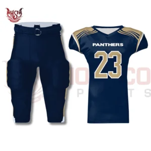 Navy Blue Pitt Panthers Football Uniforms | Front