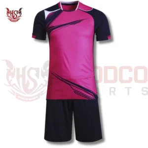 Black and Pink Soccer Uniforms