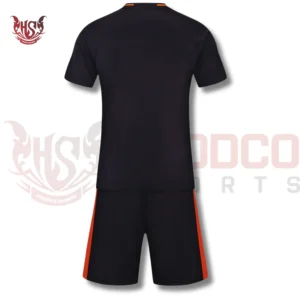 Black Soccer Uniforms | Back