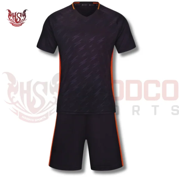 Black Soccer Uniforms | Front