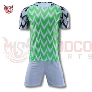 Pro Style Sublimated Soccer Jerseys with Grey Shorts | Front