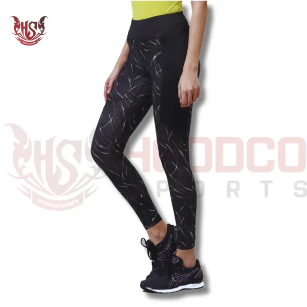 Timeless Black Printed Leggings for Women's