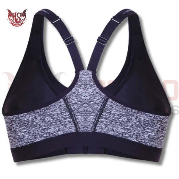 Front Zip Sports Bra For Running | Back