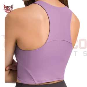 wireless pinkish hue sports bra backside