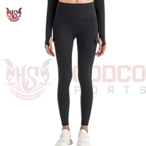 Girls sports leggings with phone pockets for high intensity workouts