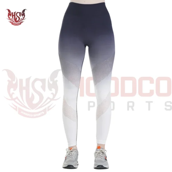 Gradient Purple dip-dye active leggings