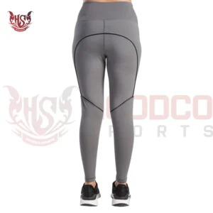 high rise compression leggings (Gray)