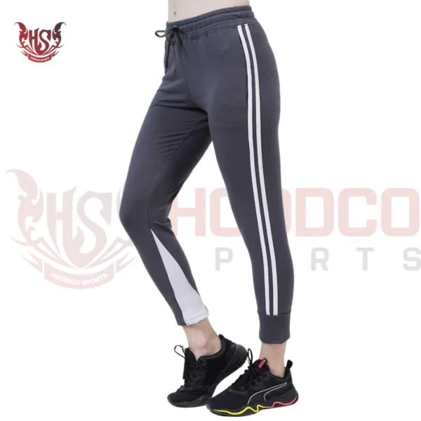 high stretch side striped leggings for early morning running girls