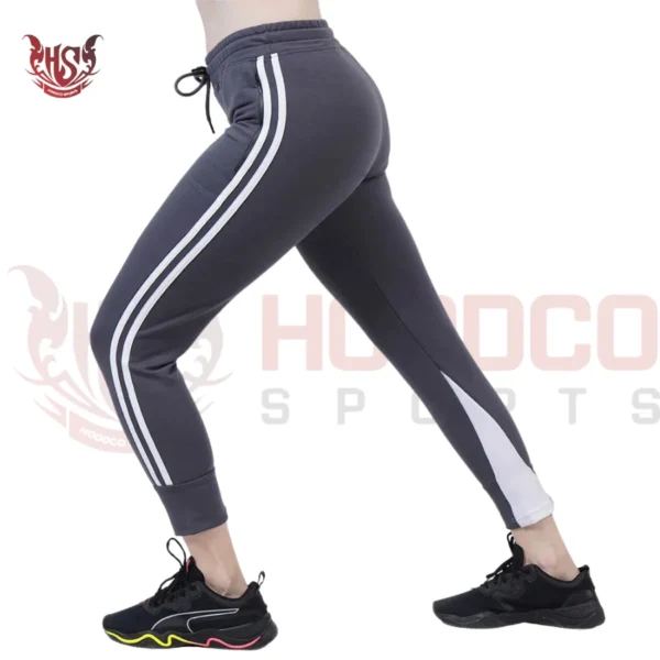 high stretch side striped leggings for early morning running girls 3