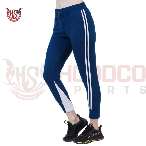 high stretch side striped leggings for early morning running girls 2