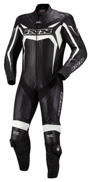 full body black motorbike suit